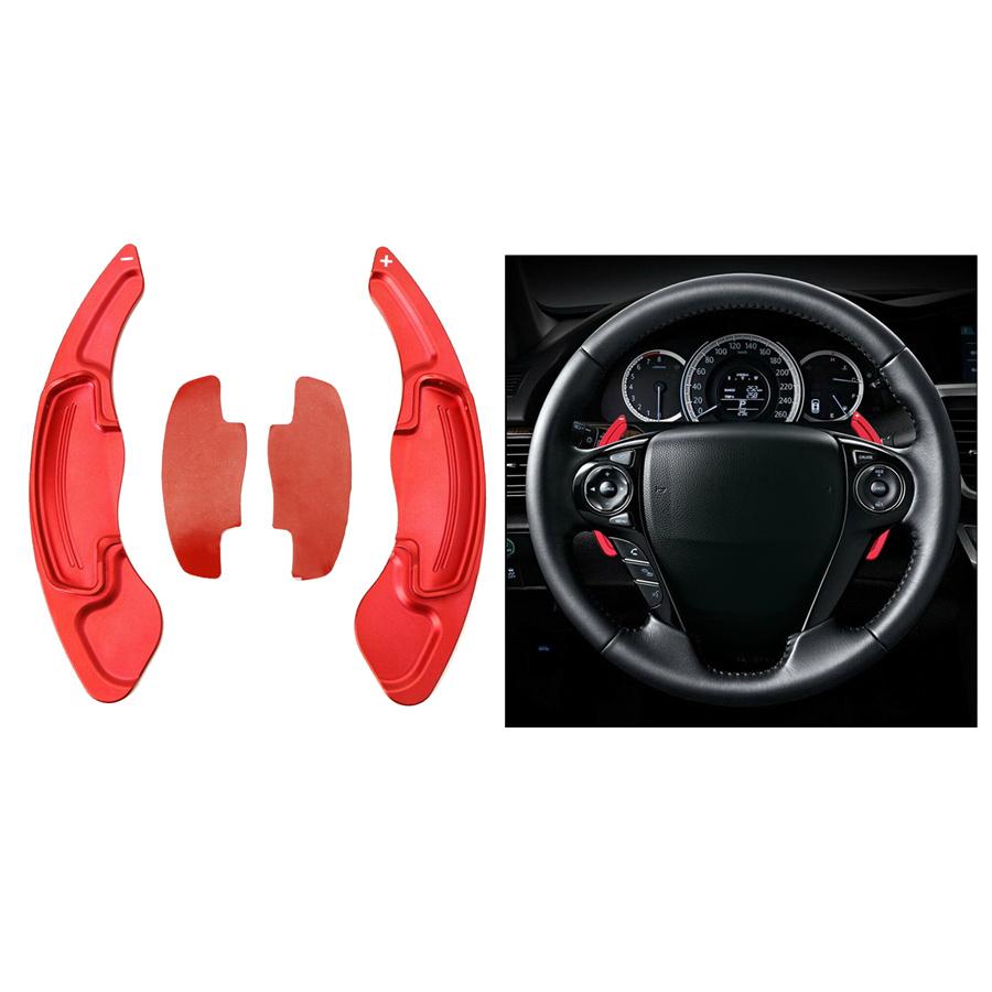 Red Steering Wheel Paddle Shifter Extension For Honda Accord Civic CR-V Acura