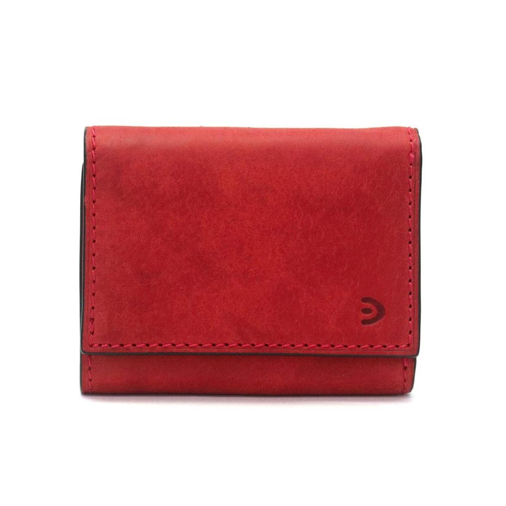 Trifold Wallet Genuine Leather Buona Red [Baggy Port] ZYS-2409 Men's BP-ZYS2409-RE