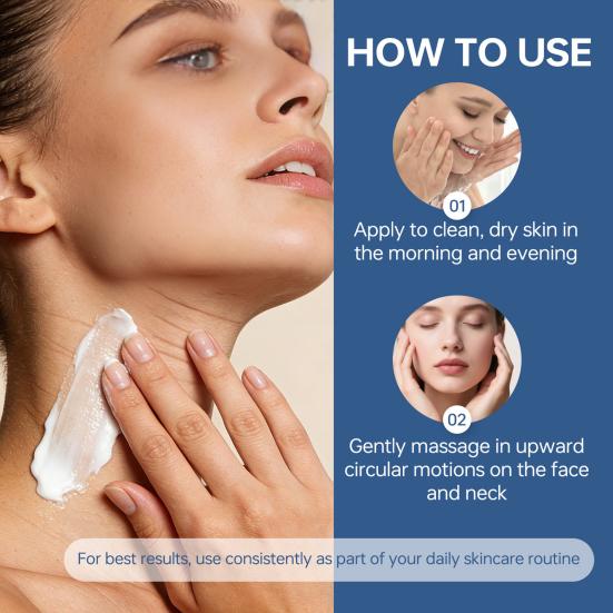 Firming Nourishing Night Cream for Face Neck 50ml Anti-Aging Hydrating Moisturizer for Women Reduces Wrinkles & Fine Lines Restores Elasticity