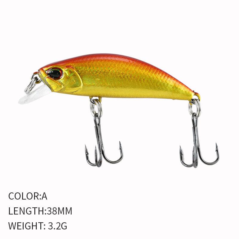

ALASICKA 38mm 3.2g Fishing Lure Micro Minnow Wobbler Sinking Artificial Hard Bait Jerkbait Swimbait Small Stream Trout Bass Bait