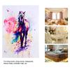 Watercolor Horse Animal Art Oil Painting Canvas Wall Picture Home Decoration 40*57cm