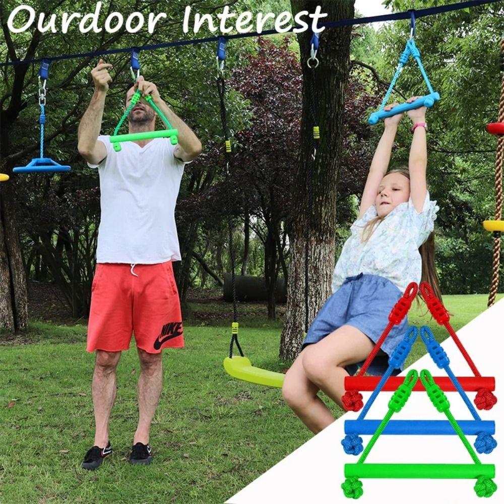 Random Color Outdoor Play Kit Hang Indoor Playground Monkey Swing Bars  Sensory Training Device