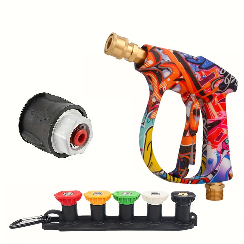 

2175PSI High-Pressure Water Gun - 1/4 Quick Connect Nozzle with Multi-Angle Spray Tips for Lavor/Parkside/Bort/Patriot/DAEWOO