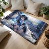 AAzur Lane Floor Mat Soft Flannel Absorbent Mat Non-Slip Rug Home Bedroom Bathroom