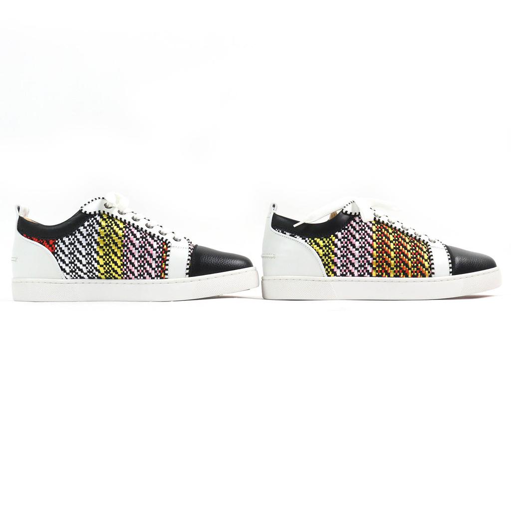 Pristine Christian Louboutin Sneakers RAPHIA BISTROT Raffia Bistro Braid Leather Used