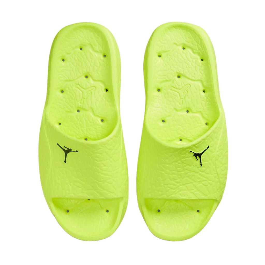 Jordan Franchise Trendy Fashion Versatile Casual Shock Absorbing Slide Sandals Men Footwear Fluorescent-Yellow Black HQ2163-700