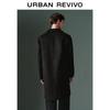 UR Men's 2024 Winter Wool Blend Lapel Overcoat