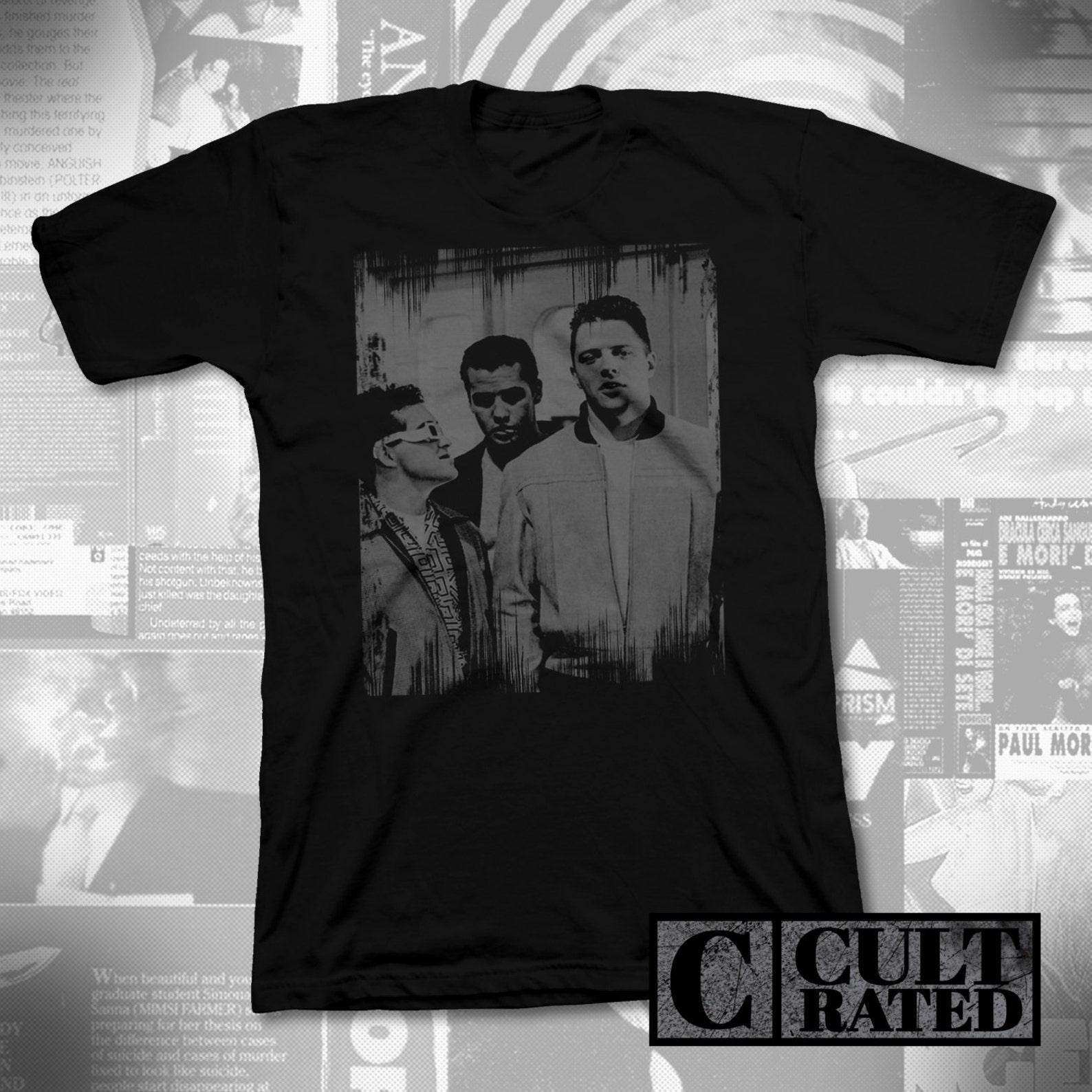 back to the future - biff - black t-shirt - grey print 4XL