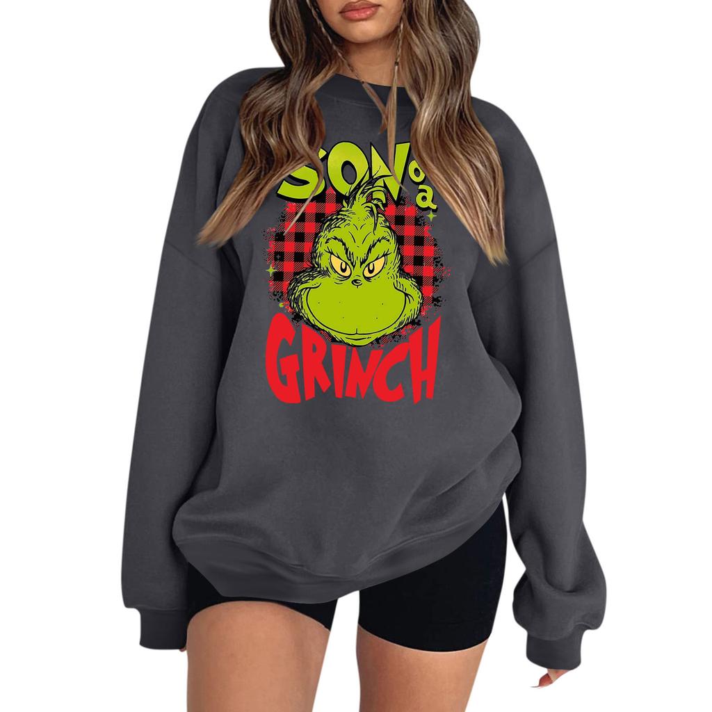 Women's Colorblock Sweatshirt Long Sleeve Round Neck Casual Comfortable Loose Lightweight Women's Sweatshirtt