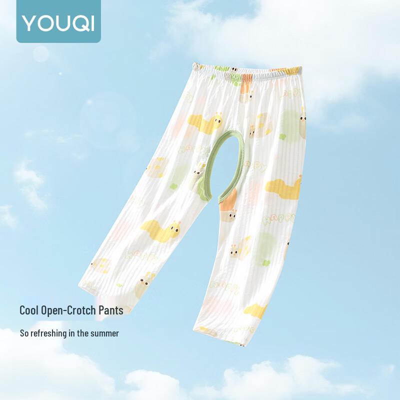 Youqi Baby Summer Thin Breathable Cotton Long Pants