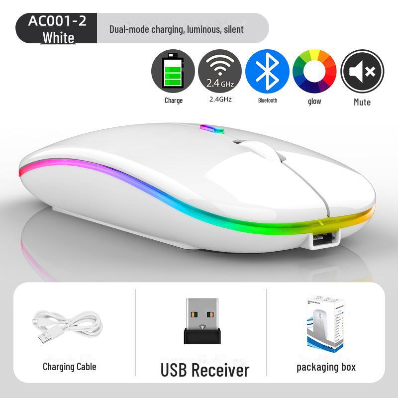 Ultra-Thin Portable Luminous Bluetooth Wireless Mouse