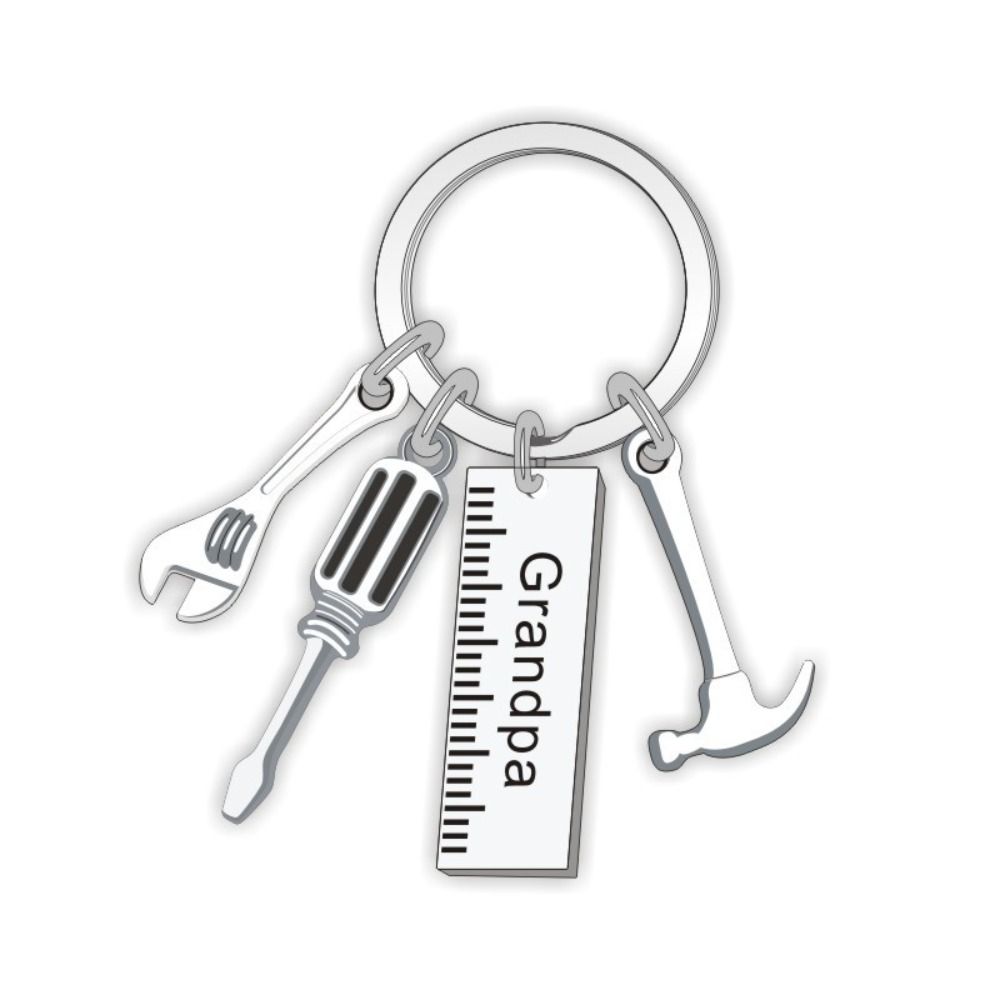 Hammer Dad Letters Keyring Dad Letters Father's Day Pendant Father's Day Gifts