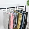 Multi-layer Trouser Rack Storage Holder Anti-Slip Foldable Design Versatile Stainless Steel Anti-Slip Clothes Hanger Scarf Holder