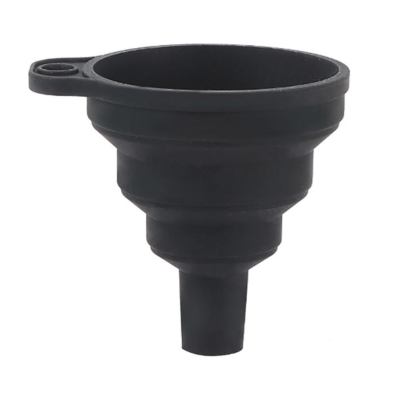 

Foldable Car Engine Funnel Silicone Liquid Funnel Washer Fluid Change Portable Auto Engine Oil Change Funnel Car Accessories чорний