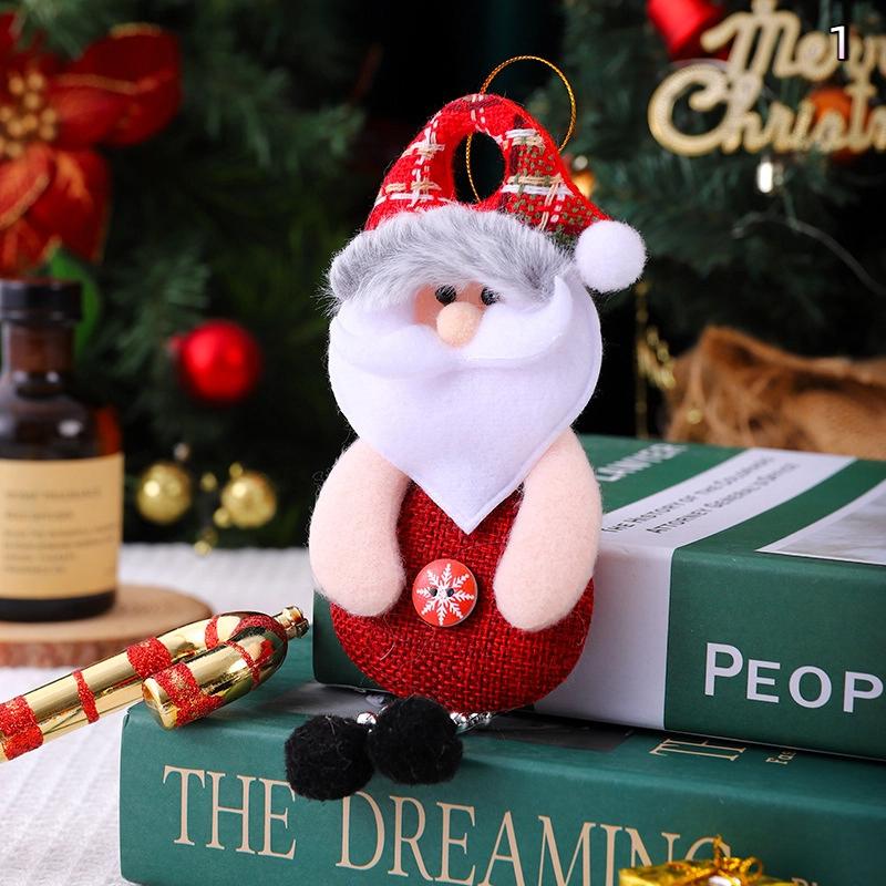 Christmas Doll Ornament Hanging Pendant Father Christmas Snowman Used For Holiday Home Decor Christmas Tree Party Acesssories