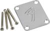 Fender Neck Plate 4-Bolt Vintage-Style "F" (Chrome)