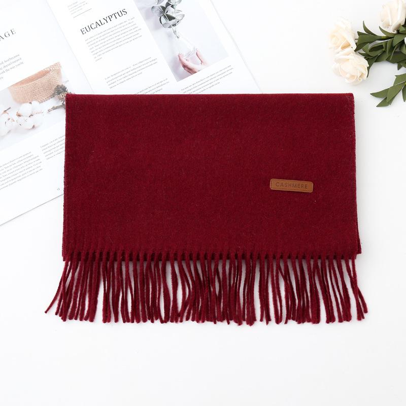 

Осенне-зимний новый шарф женский утолщенный искусственный кашемир универсальный студенческий шаль длинный клетчатый шарф 48*180cm