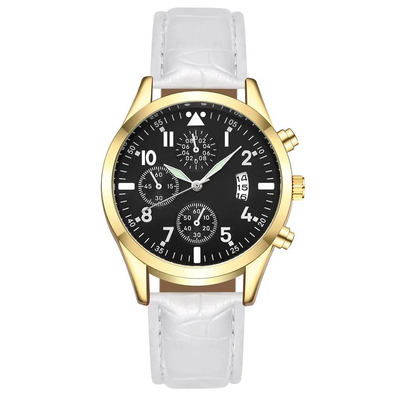 Popular Men Leather Watch with Calendar Luminous Function Watch Fashion Quartz Wristwatches Watches for Men Relogio Masculino