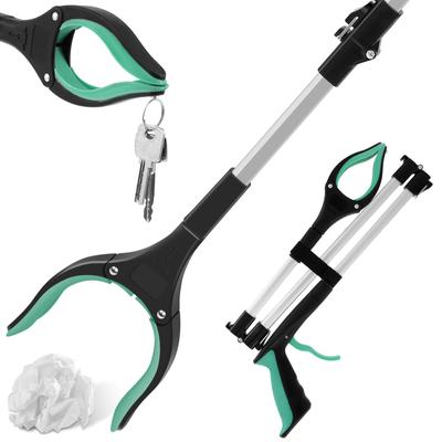 Foldable Litter Reachers with Non-Slip Jaws Pickers Pick Up Tools 43in Gripper Extender Grabber Picker for Elderly Outdoor New