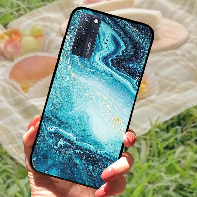Para ZTE Axon 20 5G Funda Cubierta Silicona Suave Mármol Negro Parachoques Funda Coque para ZTE A20 5G A2121 4G Axon 20 Extreme Protectora