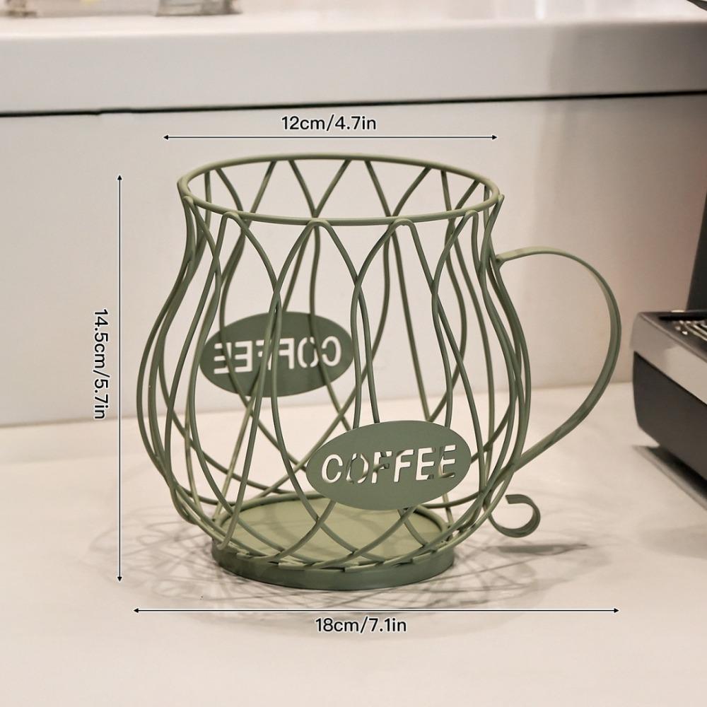 Large Capacity Coffee Capsule Holder Coffee Pod Holder Coffee Creamer Container Irregular Shape Coffee Pod Storage Cup
