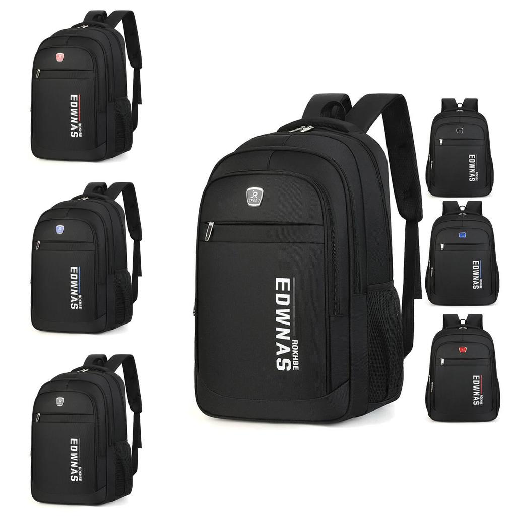 Oxford Canvas Travel Edwnas Letter Print Backpack With Breathable Design For Men And Women