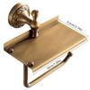 Antique Styles Bathroom Paper Towel Rack Multifunctional Shelf For Soap Dispenser And Accessory