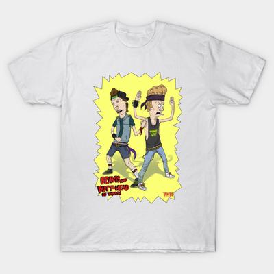 T Shirt Women Beavis And Butthead Go Thrash Harajuku Print Kawaii Tshirt Summer Short Sleeve Female T-Shirt Top Tee