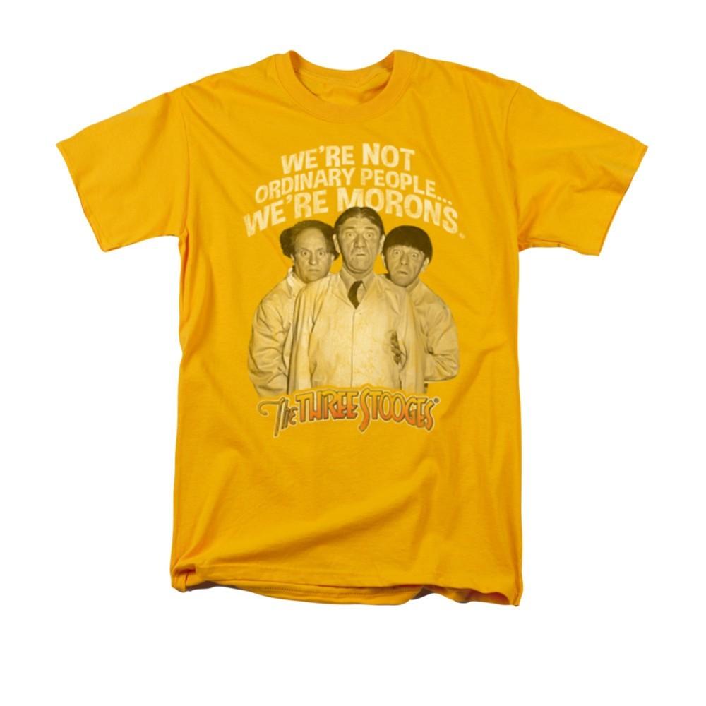 THE THREE STOOGES MORONS Licensed Adult Men s Graphic Tee Shirt SM-3XL Unisex T-Shirt XXXXL