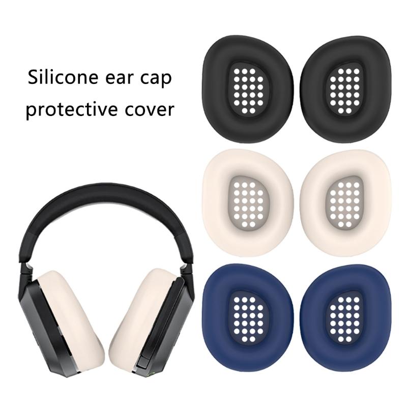 Silicone Ear Pad for Beach 600 Over Ear Headphones Protector Sweat-Proof and Washable Ear Cushions