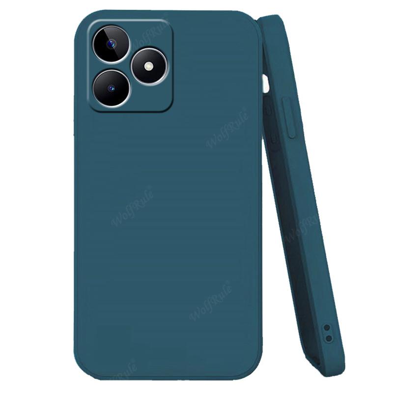 For Cover OPPO Realme C53 Case For OPPO Realme C53 Capas Luxury Liquid Silicone Candy Color TPU Soft Cover For Realme C53 Fundas