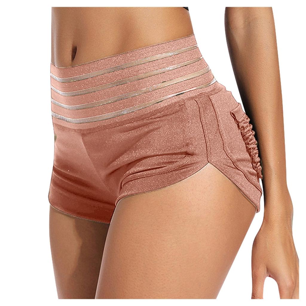 Fashion Women's Summer Hip Lift Beach Sports Leggings Shorts With Pockets