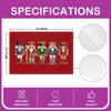 Cartoon Nutcracker Placemats Set of 4 18"x12" Kids Christmas Table Place Mats for Boys Girls Teens Nutcracker Suite Placemat
