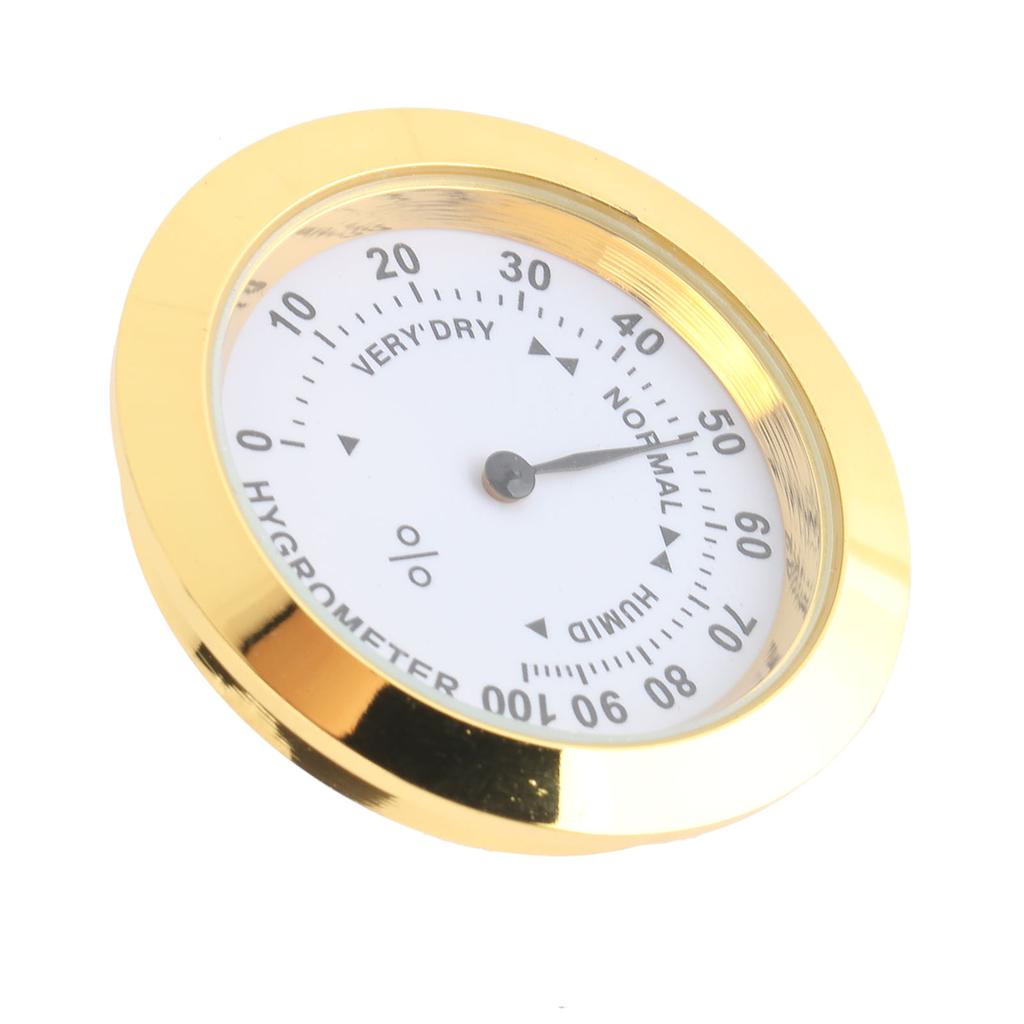 Violin Case Hygrometer Alloy Mini Guitar Moisture Meter Round Humidity Gauge for Musical Instruments