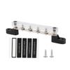 Marine RV Bus Bar Electrical Terninal Junction Block Box 6 Way Terminal Stud Bus Bar 100A 12V
