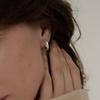 Casual Thick Glossy Drop Earrings Generous Delicate Niche Temperament Earrings Personality Trend Hundred Match Fashion Jewelry Ambience Back To School