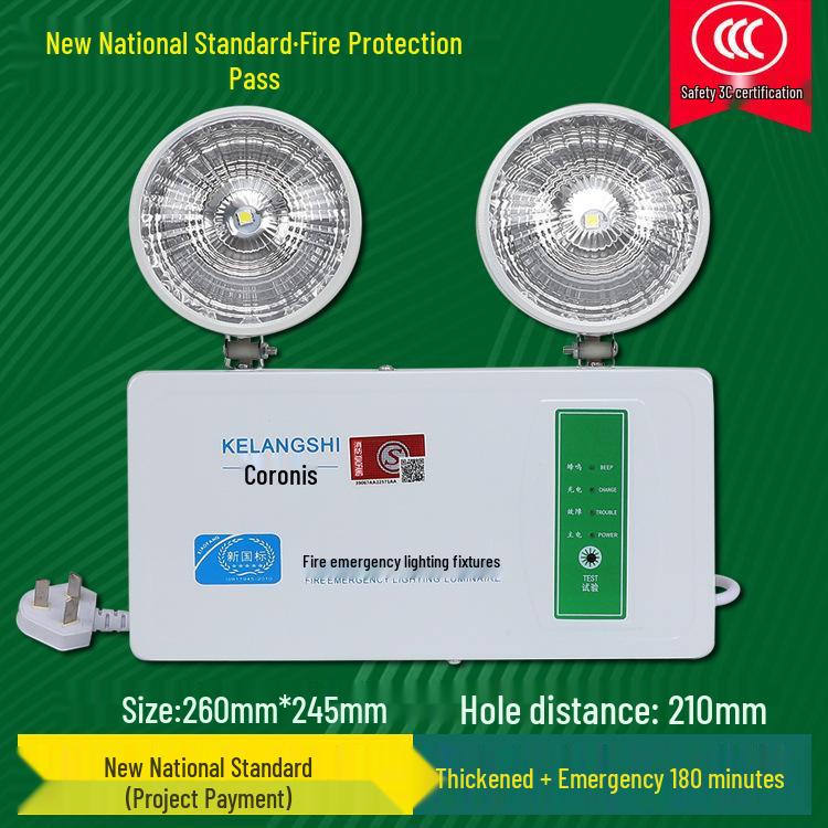 LED Fire Emergency Exit Sign with Plug-In for Evacuation Routes