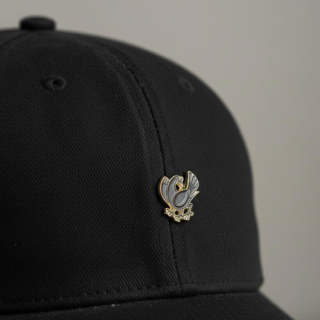 Don Flyee Yatagarasu Japanese Mythology Pin Badge Butterfly Clutch Alloy C0058