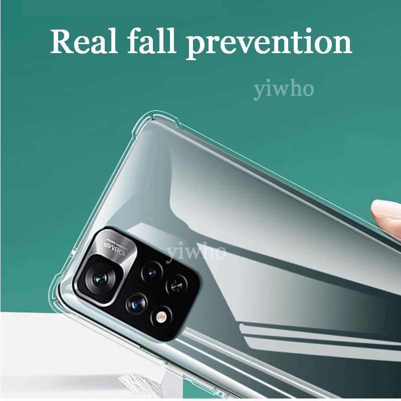 Luxuriöse transparente weiche Silikonhülle für Xiaomi Redmi Note 11 Pro Plus 5G Stoßfest Transparent Note11 Pro+ Pro + Max Hüllen Abdeckungen