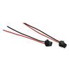 Head Connected Cable 2-Pin 2P Male / Female PVC 24AWG Red/ Black Practical
