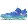 FUTURE 7 ULTIMATE AG Artificial Ground HG Hard Ground Soccer Shoes Unisex Blue Green 107921-01
