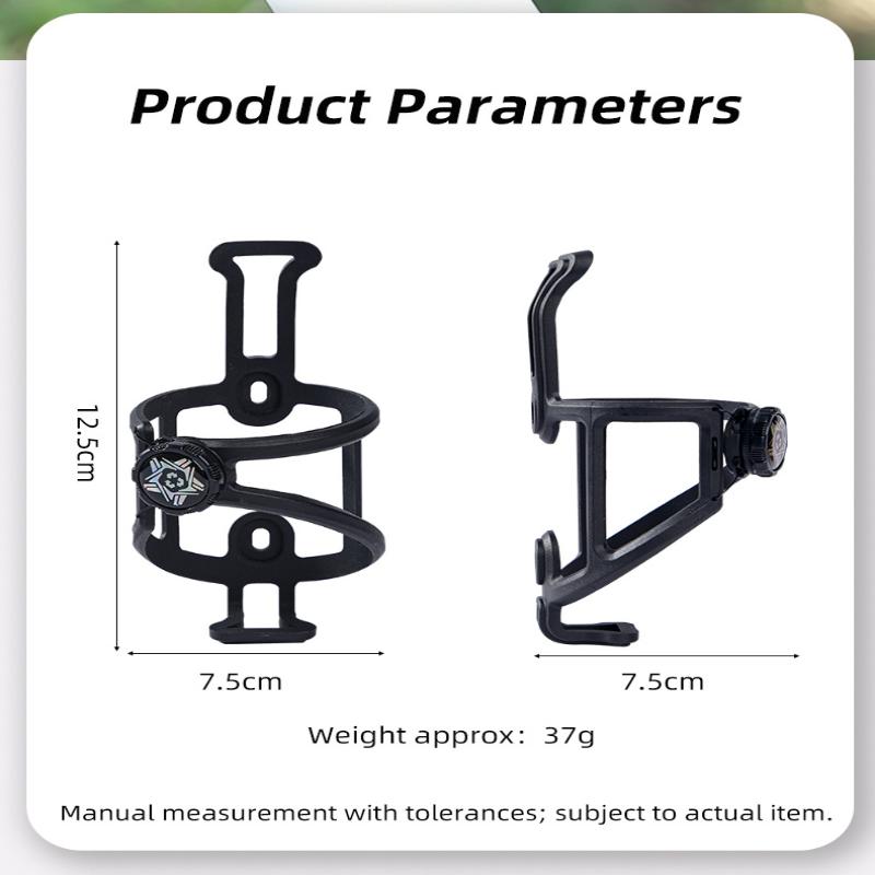 Universal Bike Water Bottle Cage Adjustable 68-90mm Easy To Clean Holder Fits Most Cups for Commuter Mountain Road Bikes