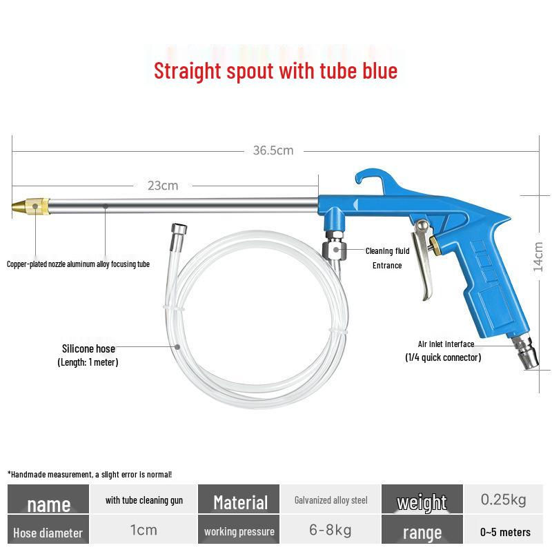 Dual-Use High-Pressure Pneumatic Cleaning Spray Gun for Cars and Engines