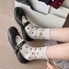 Harajuku Vintage Middle Tube Socks Knitted Snow Boot Socks New Women Socks  Autumn Winter
