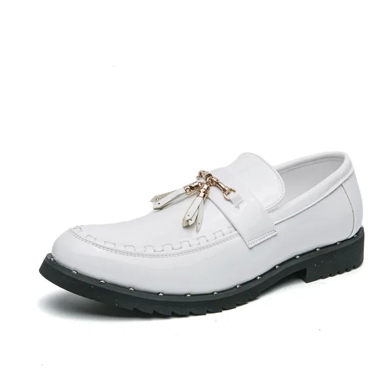 Fashion High Quality Leather Mens Loafers Moccasins Shoes Stylish Designer Man Casual Flats Handmade Formal Slip on Male Boat Footwear