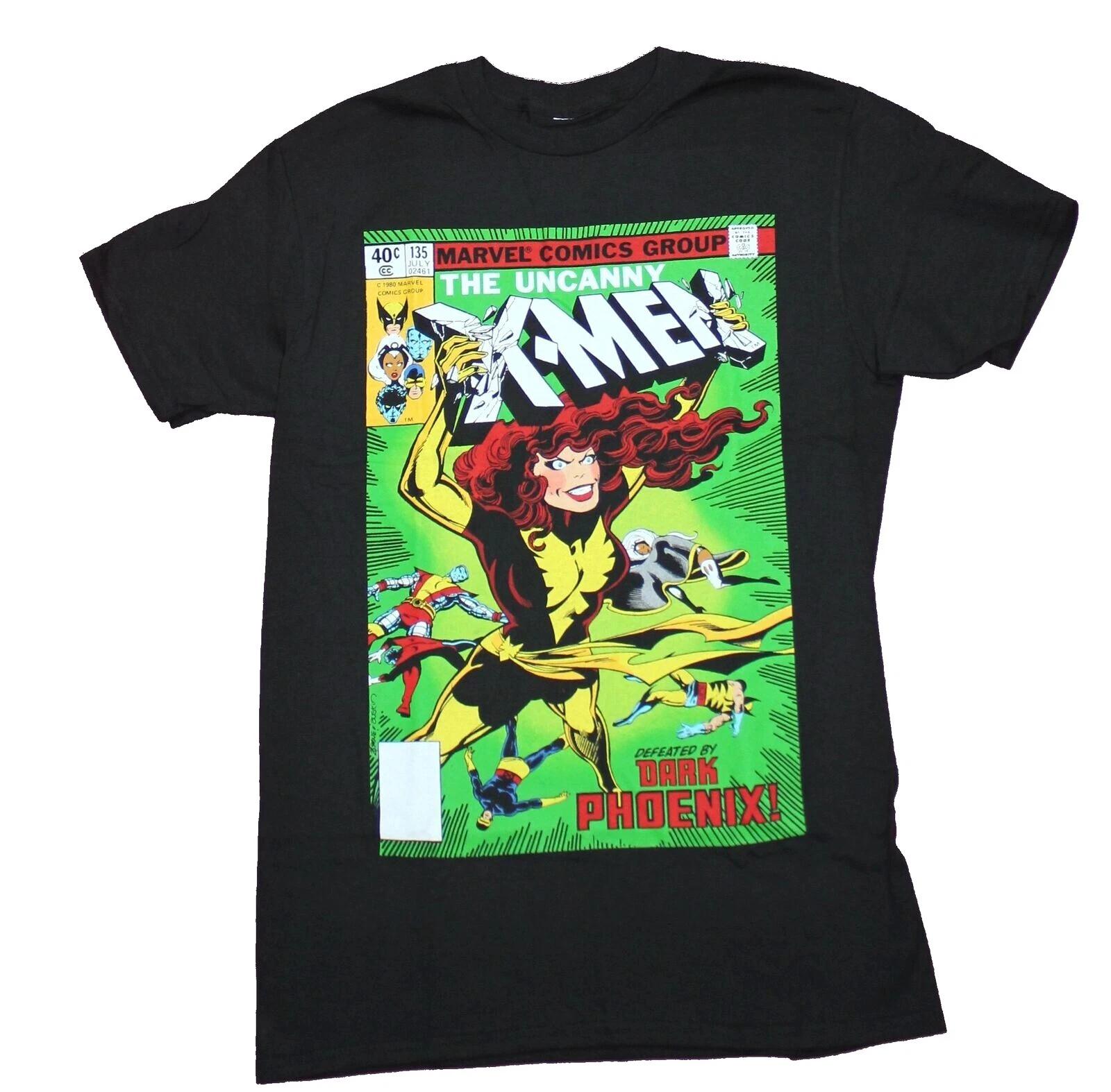 Marvel Vintage X-Men The Dark Phoenix the Saga Comic Cover Mens 100% Cotton T-shirt Mens Tees Top New XL