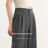 Elva's Island Women's Fall Drapey Straight-Leg Trousers