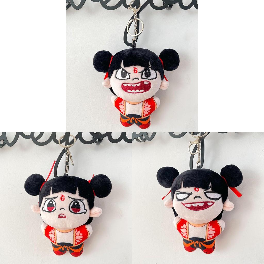 Nezha Plush Demon Doll Backpack Accessory Figurine Decoration Design Pendant