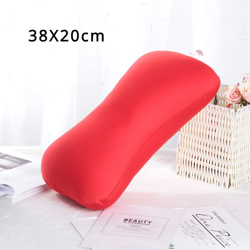 Super Soft Head PillowCase Micro Mini Microbead Back Cushion Pillow Roll Pillow Head Convenient Travel Pillow Bed Decoration