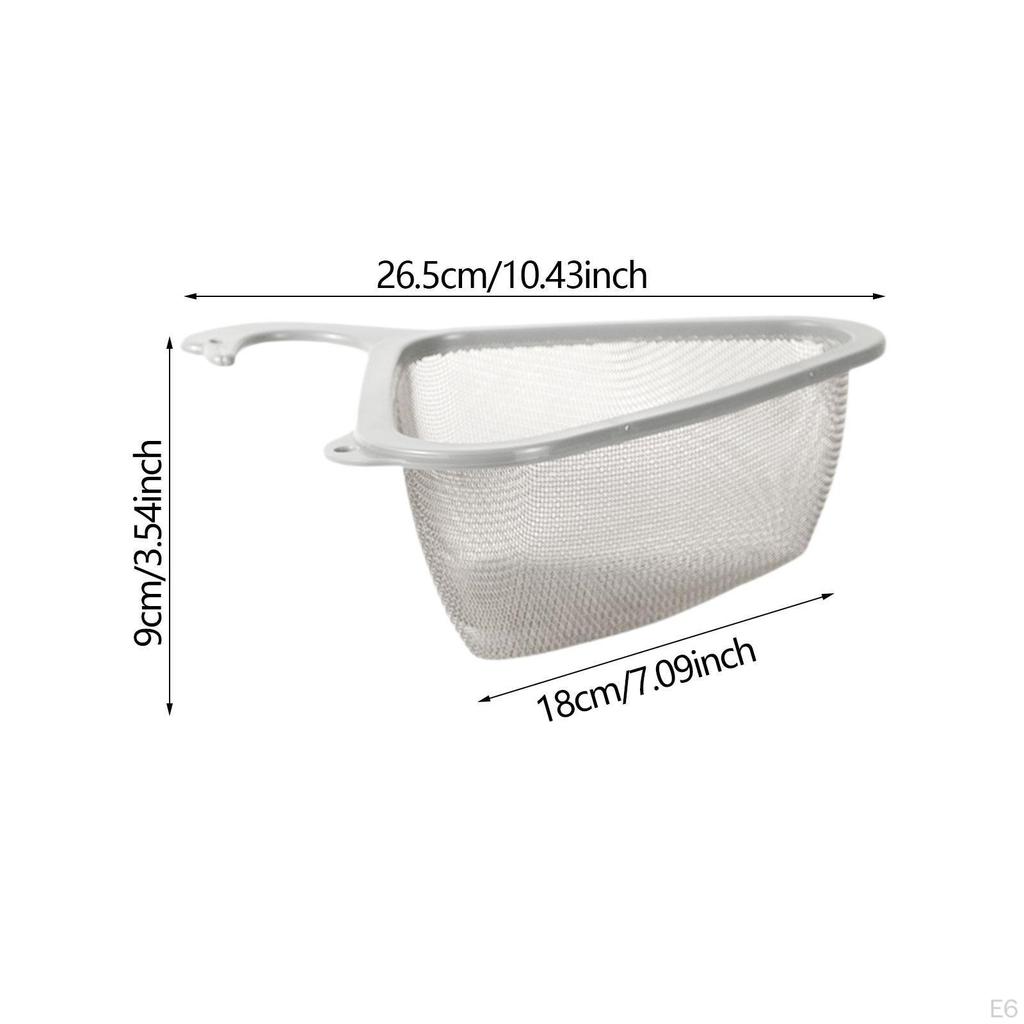 Küchenspülbecken Siebkorb Ecke Abtropfgestell Praktischer Abfluss für Restaurant Bar